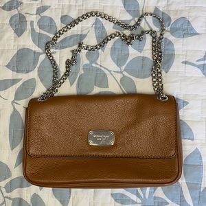 Michael Korrs Tan Purse with chain strap
